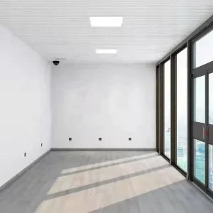 inside empty apple cabin used for offices